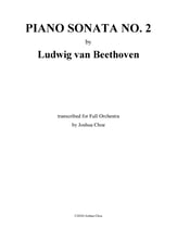 Piano Sonata No. 2 Orchestra sheet music cover